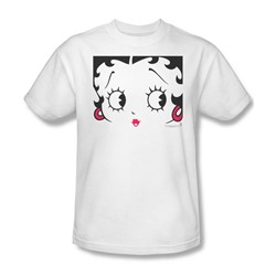 Betty Boop - Close Up Adult T-Shirt In White