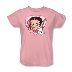 Betty Boop - I Love Betty Womens T-Shirt In Pink