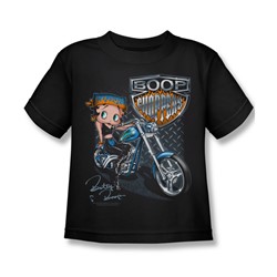Betty Boop - Boop Choppers Little Boys T-Shirt In Black