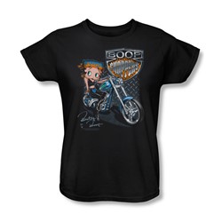 Betty Boop - Boop Choppers Womens T-Shirt In Black