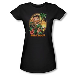 Betty Boop - Hula Boop 2 Juniors T-Shirt In Black
