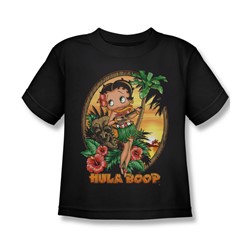 Betty Boop - Hula Boop 2 Little Boys T-Shirt In Black