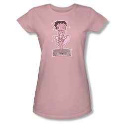 Betty Boop - Hollywood Legend Juniors T-Shirt In Pink