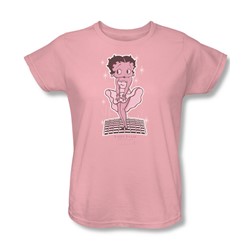 Betty Boop - Hollywood Legend Womens T-Shirt In Pink