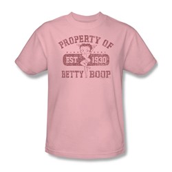 Betty Boop - Property Of Boop Adult T-Shirt In Pink