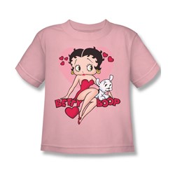 Betty Boop - Sweetheart Little Boys T-Shirt In Pink