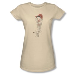 Betty Boop - Thorns Juniors T-Shirt In Cream