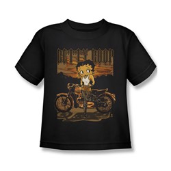Betty Boop - Rebel Rider Little Boys T-Shirt In Black