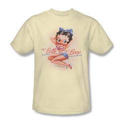 Betty Boop - Stars And Stripes Forever Adult T-Shirt In Cream