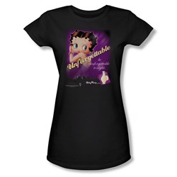 Betty Boop - Unforgettable Juniors T-Shirt In Black