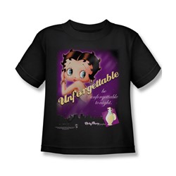 Betty Boop - Unforgettable Little Boys T-Shirt In Black
