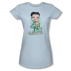 Betty Boop - Enchanted Boop Juniors T-Shirt In Light Blue