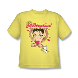 Betty Boop - Fabooplous! Big Boys T-Shirt In Banana