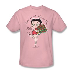 Betty Boop - Mother Is Sweet Adult T-Shirt In Pink
