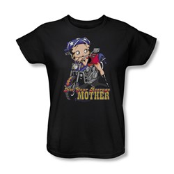Betty Boop - Not Your Average Mother Womens T-Shirt In Black