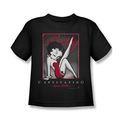 Betty Boop - Captivating Little Boys T-Shirt In Black