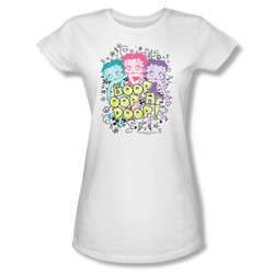 Betty Boop - Boop Sketch Juniors T-Shirt In White