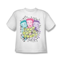 Betty Boop - Boop Sketch Big Boys T-Shirt In White