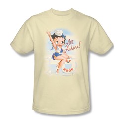 Betty Boop - All Ashore Adult T-Shirt In Cream