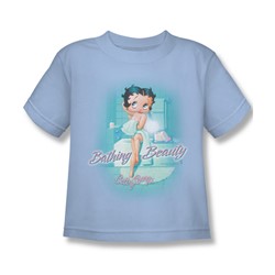 Betty Boop - Bathing Beauty Little Boys T-Shirt In Light Blue