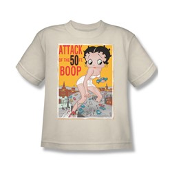 Betty Boop - Attack Of The 50Ft Boop Big Boys T-Shirt In Cream