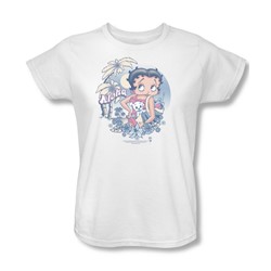Betty Boop - Aloha Womens T-Shirt In White