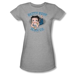 Betty Boop - Betty Boop Jean Co. Juniors T-Shirt In Heather
