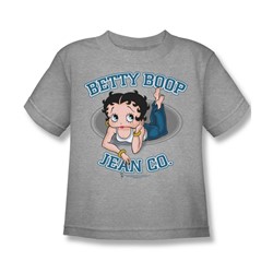 Betty Boop - Betty Boop Jean Co. Little Boys T-Shirt In Heather