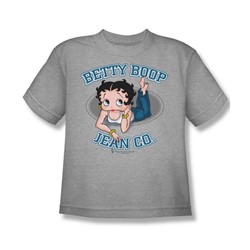 Betty Boop - Betty Boop Jean Co. Big Boys T-Shirt In Heather