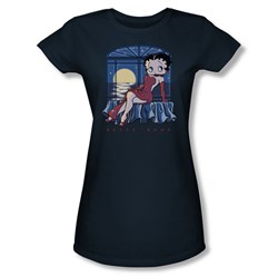 Betty Boop - Moonlight Juniors T-Shirt In Black