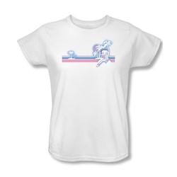 Betty Boop - Retro Surf Band Womens T-Shirt In White