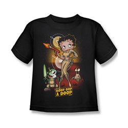 Betty Boop - Star Princess Little Boys T-Shirt In Black