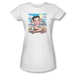 Betty Boop - Sunny Boop Juniors T-Shirt In White