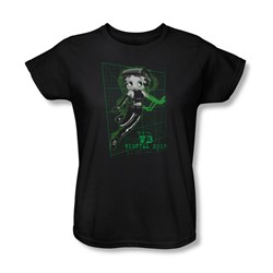 Betty Boop - Virtual Boop Womens T-Shirt In Black