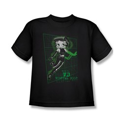 Betty Boop - Virtual Boop Big Boys T-Shirt In Black