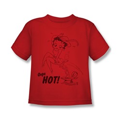 Betty Boop - Nimble Betty Little Boys T-Shirt In Red