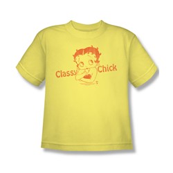 Betty Boop - Classy Chick Big Boys T-Shirt In Banana