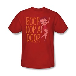 Betty Boop - Classic Oop Adult T-Shirt In Red