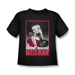 Betty Boop - Classic Little Boys T-Shirt In Black