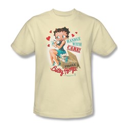 Betty Boop - Handle With Care Adult T-Shirt In Cream