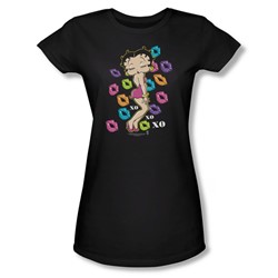Betty Boop - Tripple Xo Juniors T-Shirt In Black