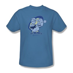 Popeye - Don't Mess With Me Adult T-Shirt In Carolina Blue