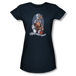 Popeye - I Yams Juniors T-Shirt In Navy