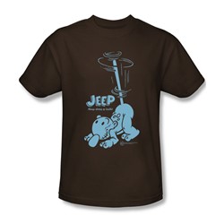 Popeye - Trouble Adult T-Shirt In Coffee