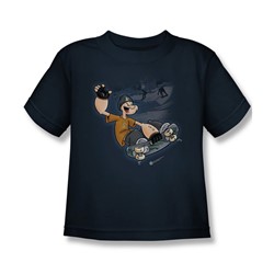 Popeye - Popeye Sk8 Little Boys T-Shirt In Navy