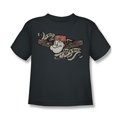 Popeye - I Yam Little Boys T-Shirt In Charcoal