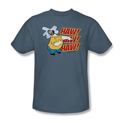 Popeye - Brutus Bemused Adult T-Shirt In Slate