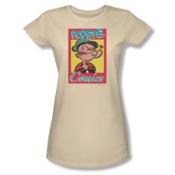 Popeye - Popeye Comics Juniors T-Shirt In Cream