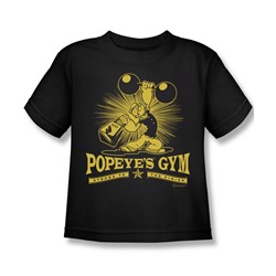Popeye - Popeye's Gym Little Boys T-Shirt In Black