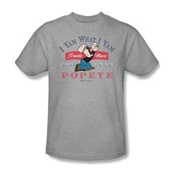 Popeye - I Yam What I Yam Adult T-Shirt In Heather